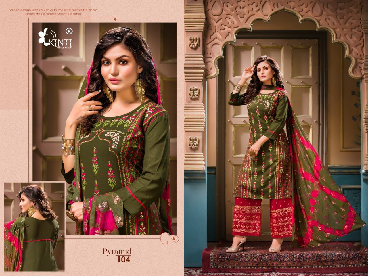 Kinti Pyramid Ethnic Wear Rayon Printed Ready Made Collection